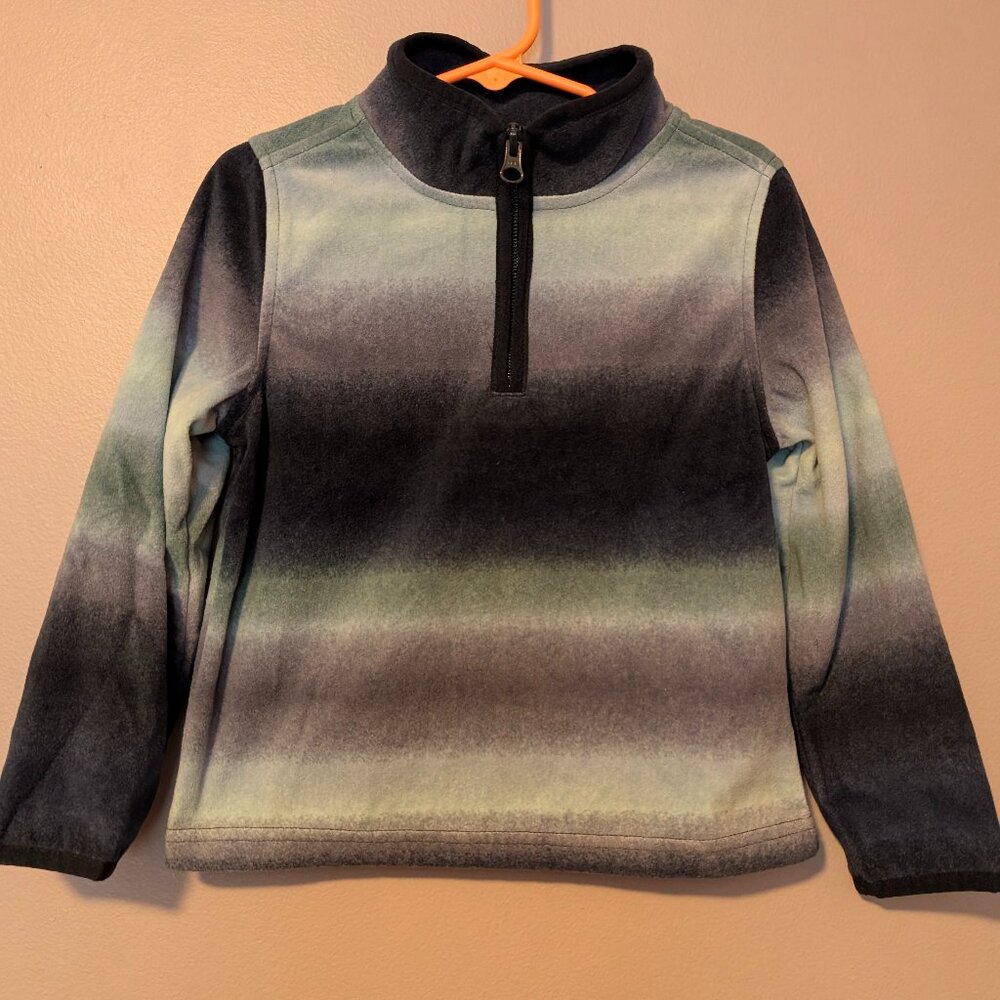 NWOT OshKosh B'gosh 3/4 zip fleece top - 4T, blue